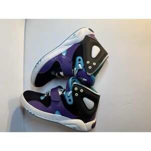 Adidas Women's Hi top Sneakers Size 6 Art G48492 Black/Purple/Teal